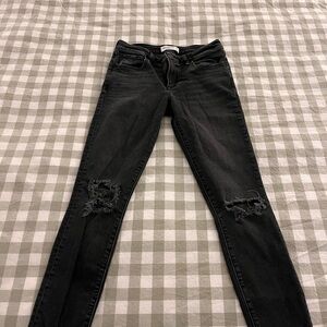 AF Black Distressed Skinny Jeans for Women